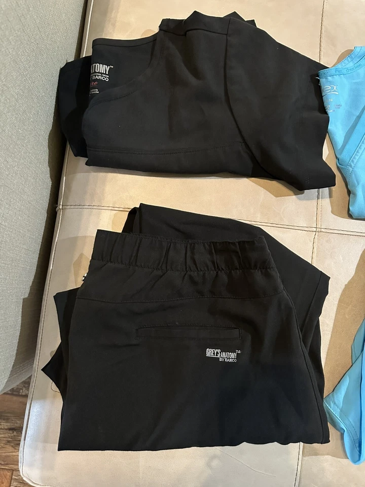 Women’s Large Except One Med Bottom Scrub Nurse Elle Grey’s Anatomy Iflex Set 3 - Image 3 of 4