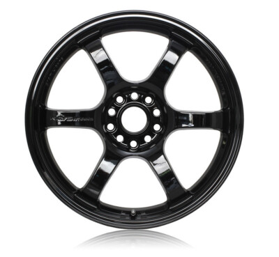 RAYS GRAM LIGHTS 57DR WHEEL 18X9.5 +38 5X114.3 GLOSSY BLACK CAST JAPAN MADE