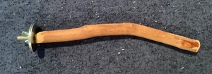Parrot Bird Brown Natural Wooden Perch 8.5" Long x .75" Across