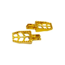 Gold Aluminium Footboard Footrest for Harley FLHC Softail Deluxe FXBB FXBR FXLR