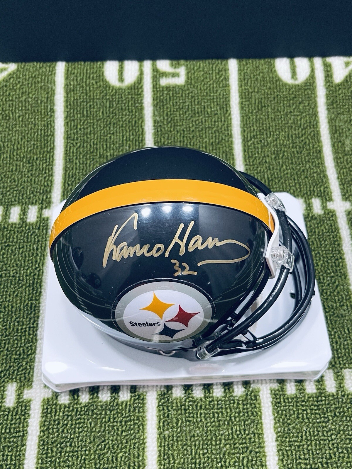 Franco Harris Autographed Signed Pittsburgh Steelers PITTSBURGH STEEERS VSR4 MINI HELMET BECKETT COA 632 