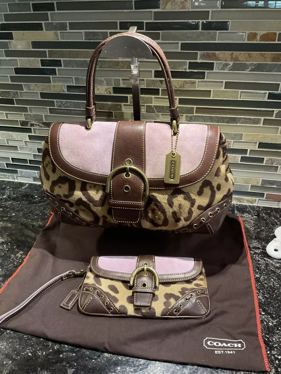 Coach calf hair best sale purse