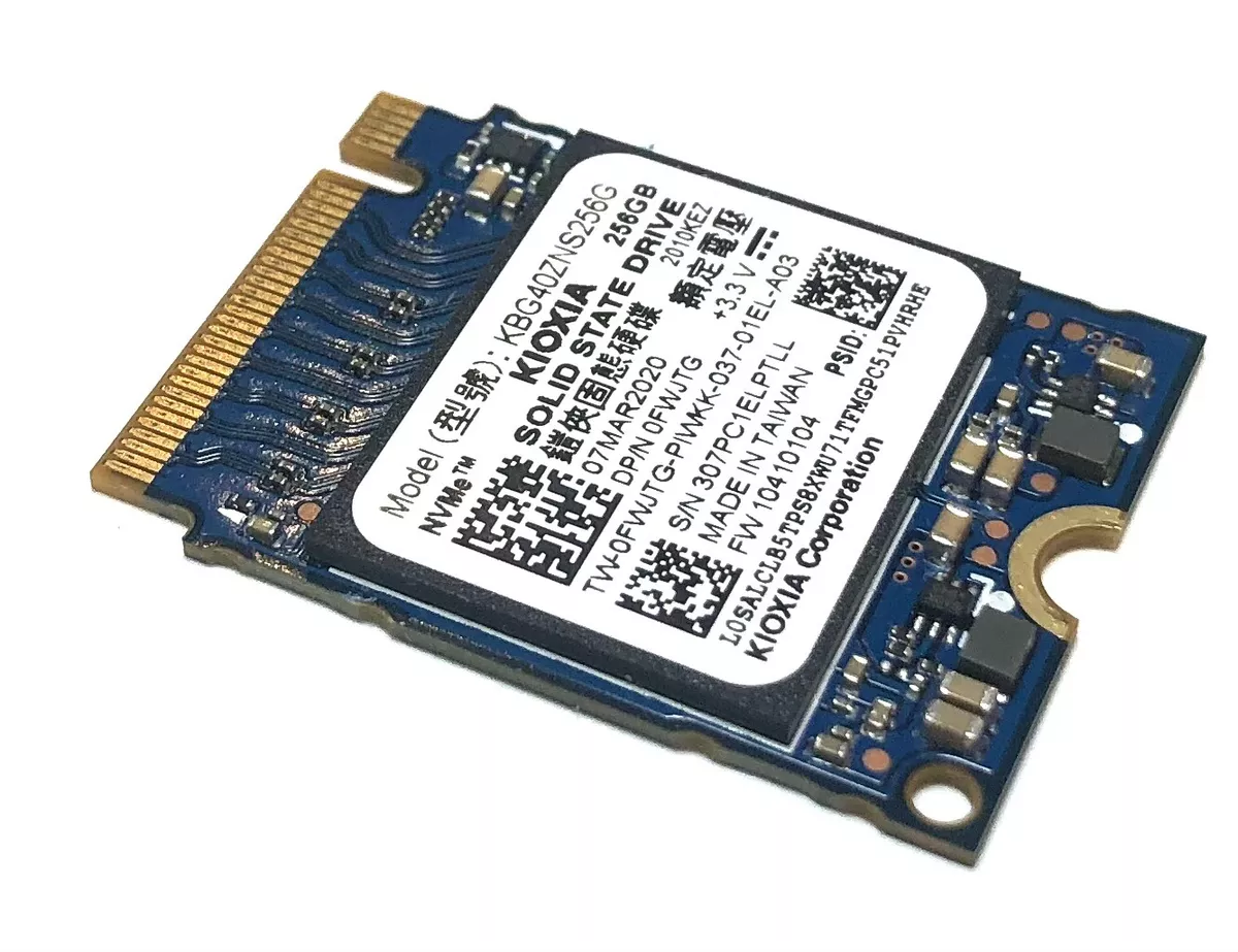 Kioxia (Toshiba) 256GB PCIe NVMe M.2 2230 30mm SSD KBG40ZNS256G