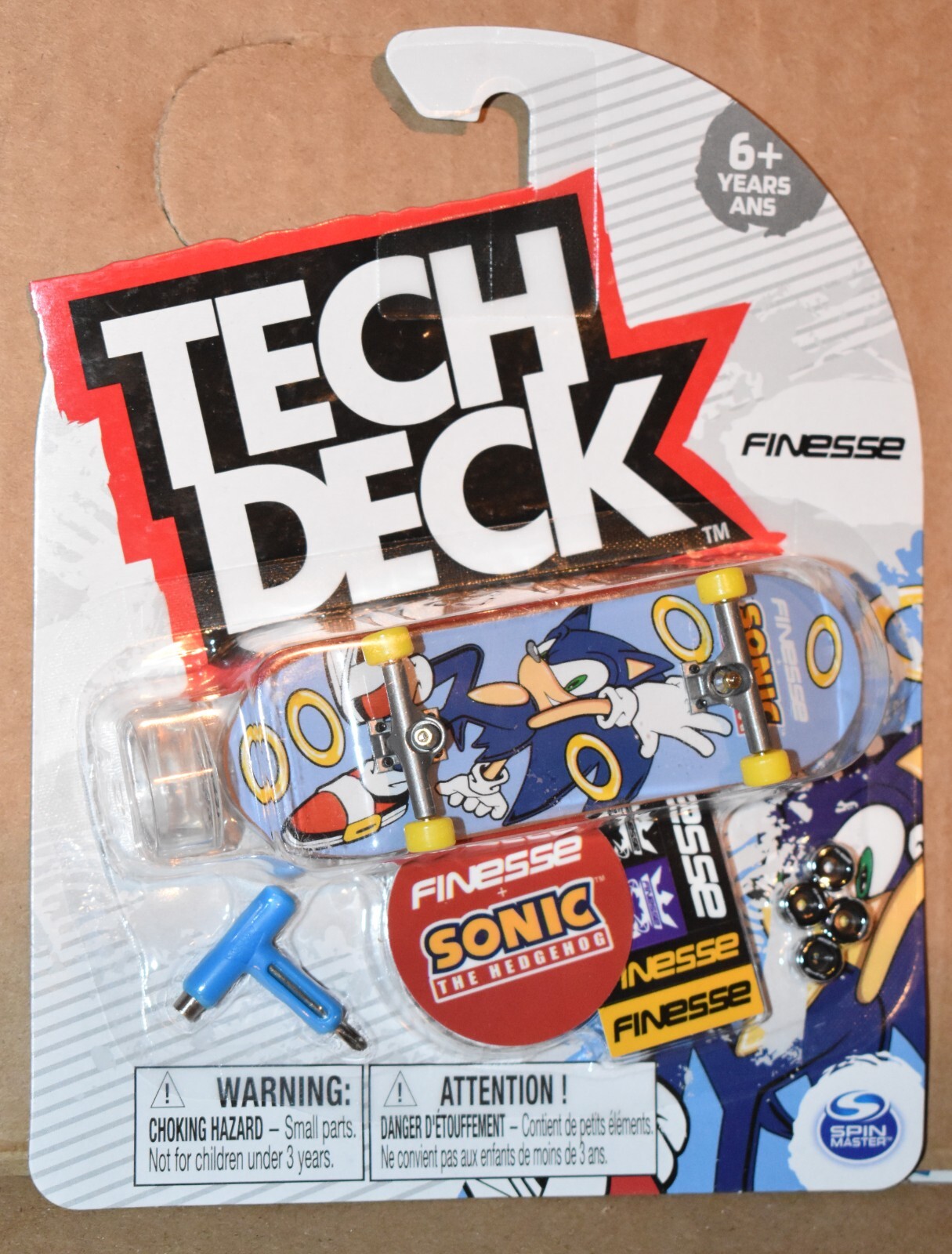 Tech Deck Finesse Sonic the Hedgehog Rings fingerboard NEW