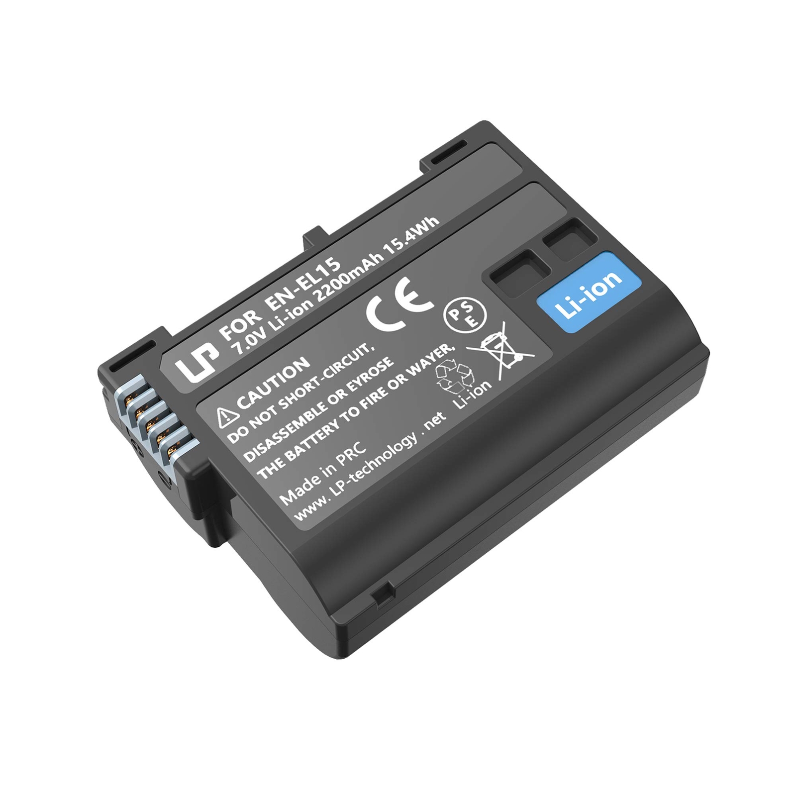 EN-EL15 EN-EL15a Replacement Battery, 2200 mAh Battery Compatible with Nikon ...