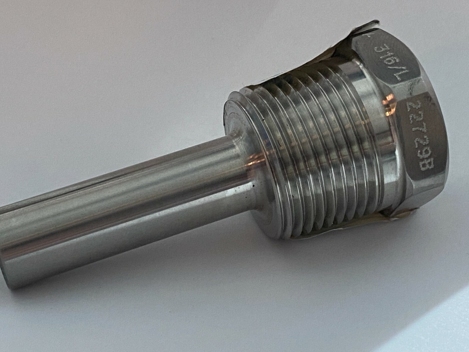 1 NIB WIKA 75TH2R015SS THREADED THERMOWELL TW15 SOLID MACHINED LIMITED