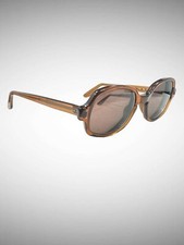 Vintage Eyeglass Sunglass Frames Brown Amber 52-22-135 USS 4 1/2-5 3/4