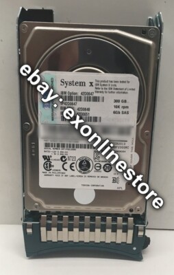 42D0647 - 300GB 10K 6Gbps SAS 2.5'' SFF Slim-HS HDD (FRU: 42D0648) Used