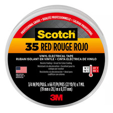 3/4 In. X 66 Ft. X 0.007 In. 35 Vinyl Electrical Tape, Red