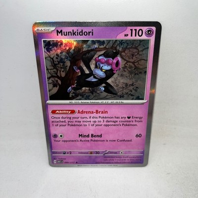 munkidori pokemon card value [Holo] #95 Prices | Twilight Masquerade [Psychic][Colorless] Munkidori 099/217 Rare ME: Ascended
