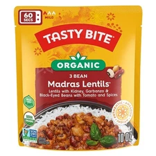 Tasty Bite Organic 3 Bean Madras Lentils