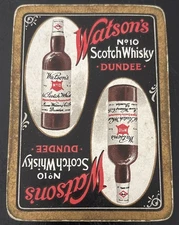 DR171 Swap Playing Cards 1 VINTAGE WIDE WATSON’S SCOTCH WHISKY DUNDEE ADVT