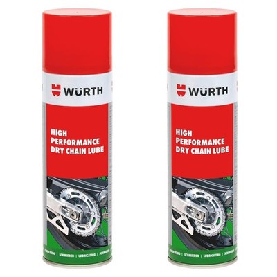 Würth High Performance Dry Chain Lube - 2 x 500ml Doppelpack 