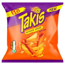 Takis Intense Nacho Cheese Flavour Corn Snack pack of 21x55g