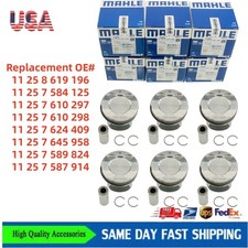 Oem Mahle 6pcs Bmw Pistons Ring Set 11258619196 For N55 3.0l Turbocharged Engine Oem Mahle 6pcs Bmw Pistons Ring Set 11258619196 For N55 3.0l Turbocharged Engine