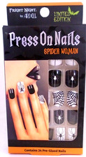 Press on nails Halloween Spider Woman Short 24ct