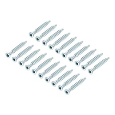 100pcs Furniture Confirmat Screw 5x40mm Hex Socket Wood Screws Zinc Plated
