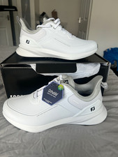 FootJoy PRO/SL 26 Waterproof Synthetic Golf Shoes Lace Up White/Grey UK 6.5