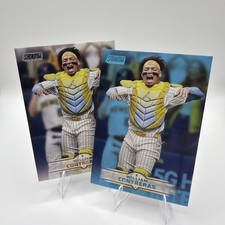 2025 Stadium Club - Light Blue Foil and Base - #150 William Contreras - Brewers