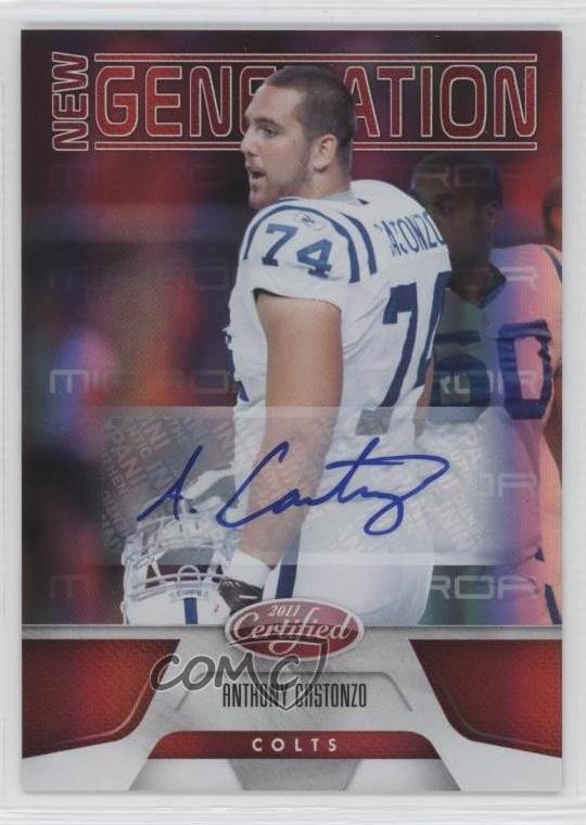 2011 Certified New Generation Mirror Red Anthony Castonzo Rookie Auto RC 0c2