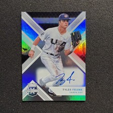 2018 Elite Extra Edition TYLER FRANK #55 Rookie AUTO - TAMPA BAY BASEBALL