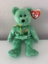 New With Tags TY Beanie Baby - KILLARNEY the Irish Bear 9 inch Stuffed Animal