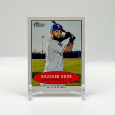 2020 Topps Heritage #21 Rougned Odor 1971 Bazooka Numbered Test