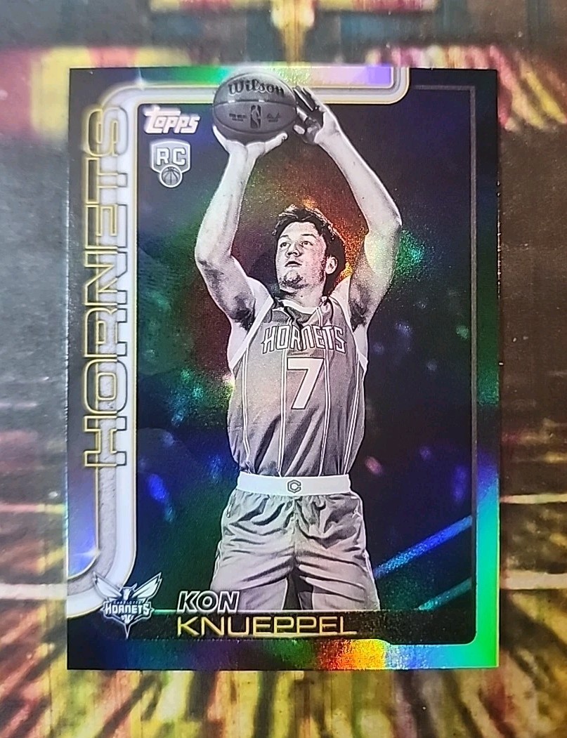 2025-26 Topps - Kon Knueppel Rookie Blackout RC #204 Charlotte Hornets