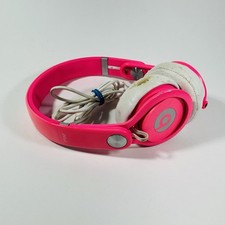 Beats by Dr. Dre MIXR Over the Head DJ Headphones - Pink TESTED Needs Earpads