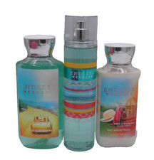 Bath  Body Works ENDLESS WEEKEND BODY MIST GEL LOTION 3 PACK SET 