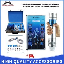 NEW Touch Screen Focused Shockwave Therapy Machine ED Treatment Pain Relief