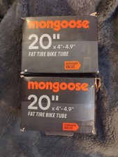 Mongoose Bike Tube for Fat Tire Bicycles Schrader Valve - 20" X 4"-4.9"
