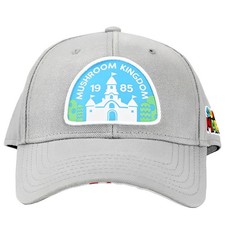 Super Mario Bros. - 1985 Mushroom Kingdom Gray Patch Hat - Bioworld