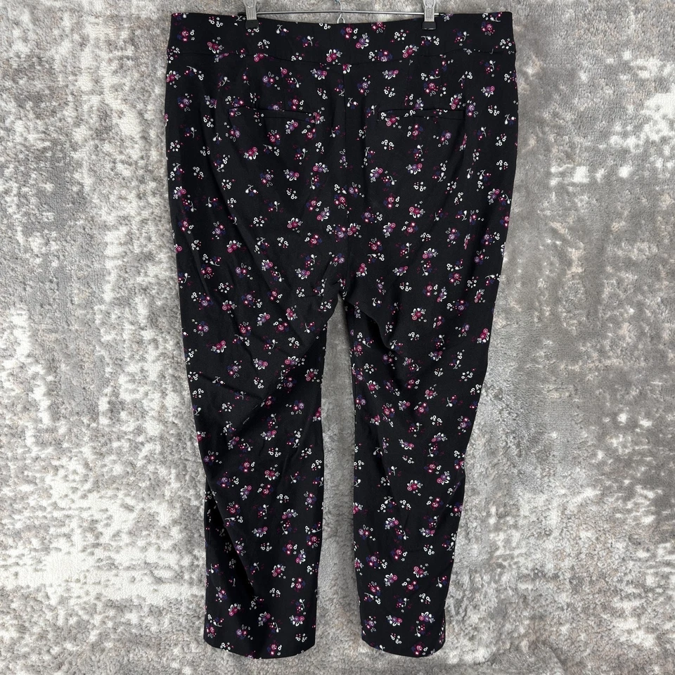 Leggings Lany Bryant Talla Grande 22 The Allie Elastizados Estampado Floral Negros Foto 4 de 4