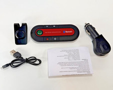 Bluetooth 4.1 Handsfree Car Kit Sun Visor Speakerphone Multipoint Wireless Auto