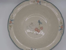 MARMALADE INTL CHINA Blue Ribbon Geese VTG Stoneware Soup/Cereal Bowl set of 6