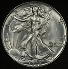 1946 WALKING LIBERTY HALF DOLLAR LUSTROUS UNCIRCULATED