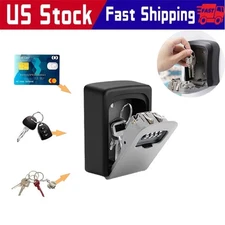 Wall Mount 4 Digit Combination Key Safe 5 Key Waterproof Large Security Lock Box