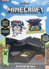 Minecraft Desktop Decals 44 Pieces Included Reusable Waterproof Sealed 