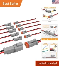 High Precision 2-Pin  Connectors - Easy Install Waterproof Electrical Kit