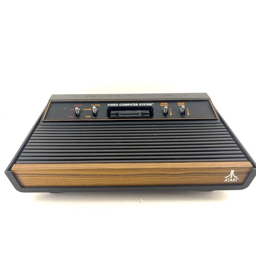 Atari CX-2600 A Video Computer System Console Wood Tested Cleaned Parts Repair - Picture 2 of 13