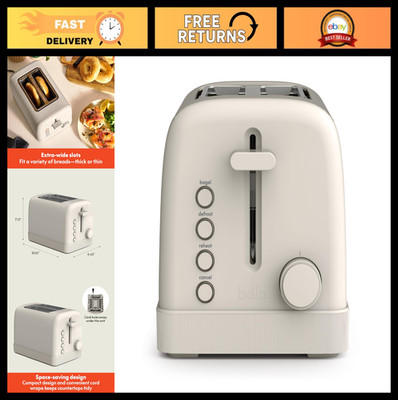 2 Slice Toaster with 6 Shade Settings, Reheat, Cancel, Bagel & Defrost, Auto Shu