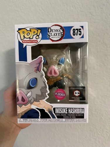 Funko Demon Slayer Inosuke Hashibira (Flocked) - Chalice (Exclusive) #875