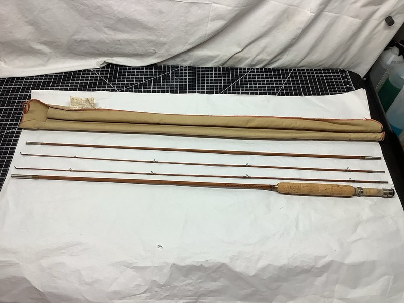 Heddon No 10 8 Ft 6 In 2 Wt 3 Pc Bamboo Fly Rod APPEARS TO BE NEW OLD STOCK