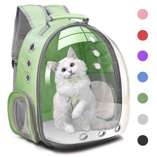 Travel Backpack Bubble Carrying Bag for Small Medium Dogs Cats, Space Capsule...