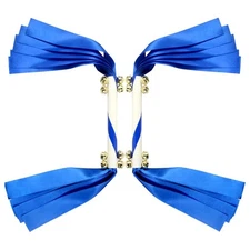 2PCS Party Noise Makers Spirit Sticks Cheerleading with Bells Dance Prop Thun...