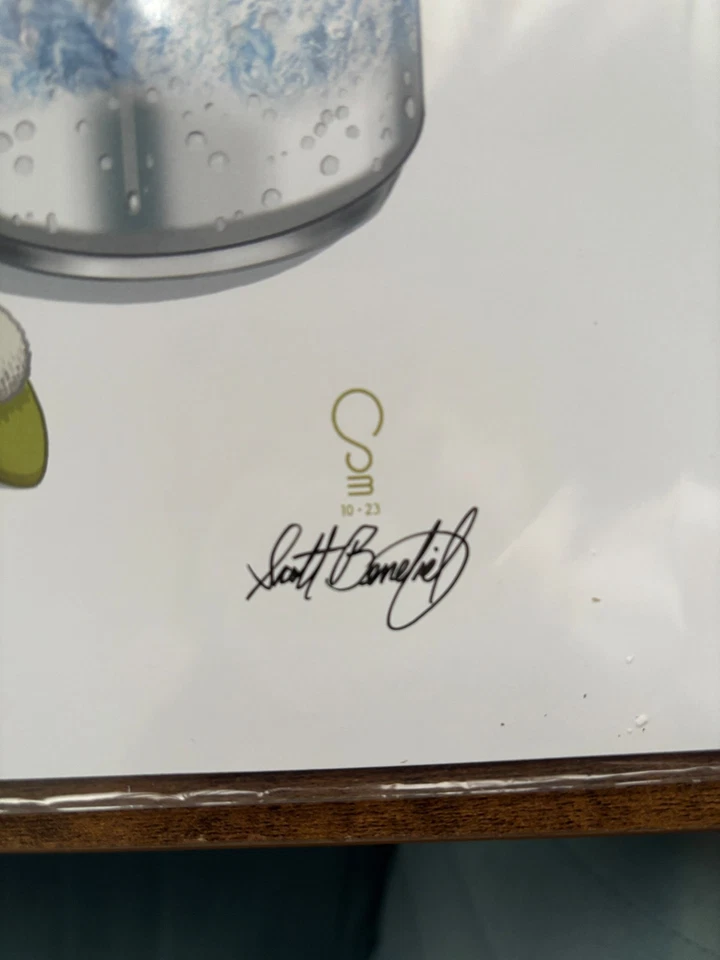 Tinker Bell's Day Off Firmado Artista Impresión 11x14 Disney Parodia Adulto Foto 3 de 4