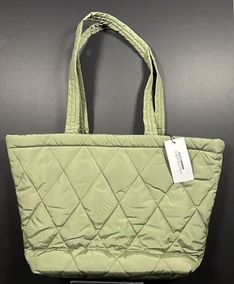 Vera Bradley - Small East West Tote Deep Lichen Green Ultralight Lightweight Zip