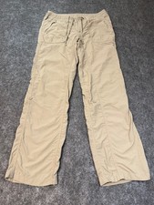 The North Face Hiking Pants Womens 6 Tan Nylon Roll Tab Cargo Lightweight