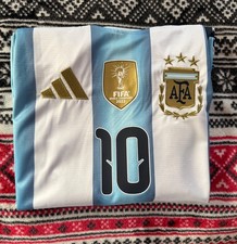 Lionel Messi #10 Argentina World Cup Jersey Adidas Size Medium